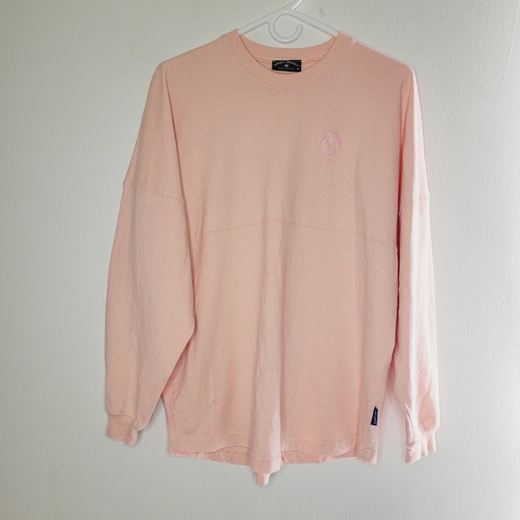 SPIRIT JERSEY Tops - Spirit Jersey Sweater Women's Medium Peach Camelback Resort Casual Summer Fun